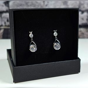 NWOT Silver and CZ Earrings